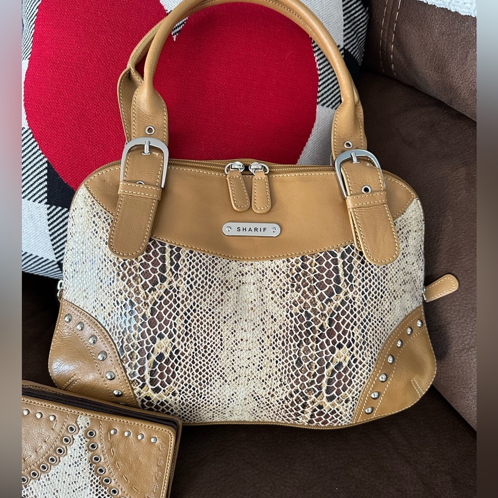 Suede & Leather Sharif Handbag